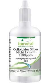 Plata Coloidal 1100 Ppm 30 Ml No Ionica (Fairvital)