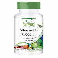 [8718309447526] Vitamina D3 20.000 I.E. 120 Tab. (Fairvital)
