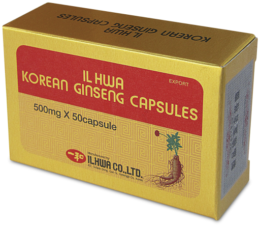 [8801223207519] Ginseng Il Hwa 50 Cáps. (Bambu) "Cajita Dorada"