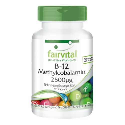 [8718309444785] B12 Metilcobalamina 2.500 ug 90 Caps. ( Fairvital)