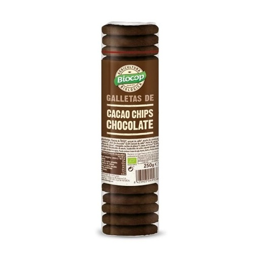 [8423903049938] Galletas Cacao Chips Chocolate 250 gr (Biocop)