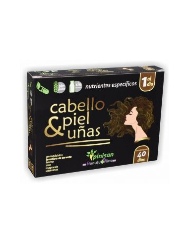 [8435001001589] Cabello Piel y Uñas 1 Al Dia 40 Caps. (Pinisan)