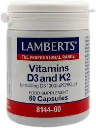 [5055148411381] Vitamina D3 Y K2 1000 Ui 60 Caps. (Lamberts)