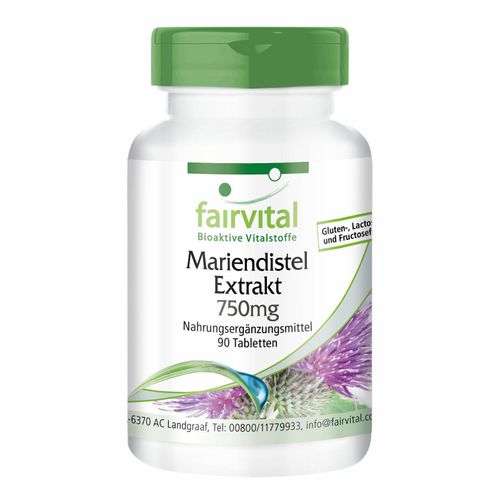 [8718309447977] Extracto de Cardo Mariano 750mg -90 Pastillas (Fairvital)
