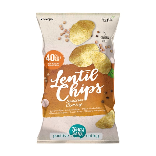 [8713576002690] Chips Lentejas con Curry Hindu 75 Gr
