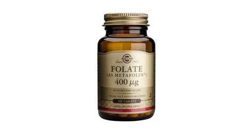 [033984019416] Folato (Metafolin) 400 mcg 100 Comp. (Solgar)