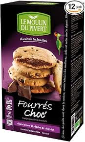 [3268350120183] Cookies Rellenas Chocolate Bio 175 gr. (Le Moulin Du Pivert)