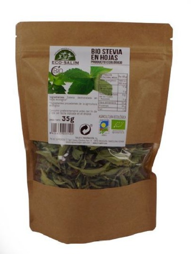 [8426633003102] Estevia en Hojas Bio 35 Grs. (Ecosalim)