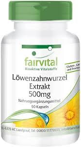 [8718309447625] Extracto Diente Leon 500 mg. 90 Caps."Löwenzahnwurzel" (Fairvital)