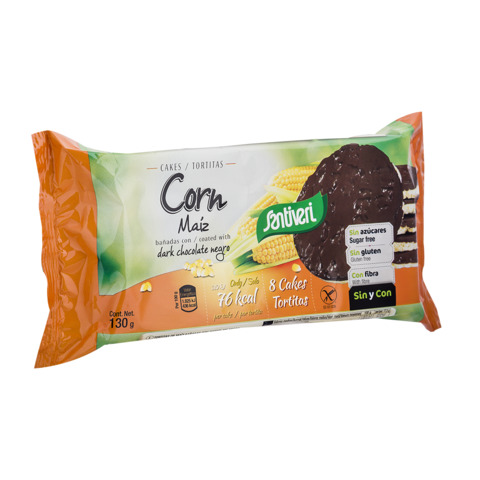 [8412170027190] Tortitas De Maiz Choco Negro S/Azucar (Santiveri)