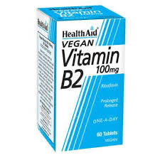 [5019781010646] Vitamina B2 100 Mg.(Rivoflavina) 60 Tab. (Health Aid)