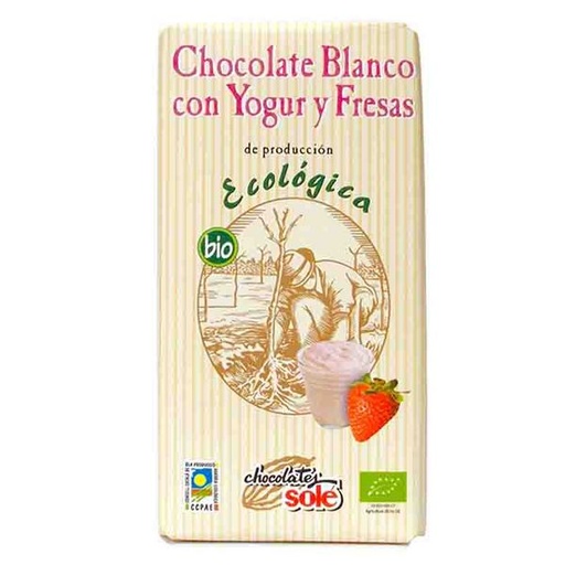 [8411066002891] Chocolate Blanco con Yogur y Fresas (Sole)