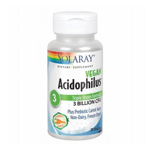 [076280048254] Acidophilus Vegan 30 Caps. (Solaray)