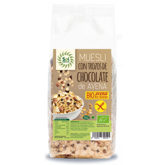 [8435037800545] Muesli Avena Chocolate Sin Gluten Bio 425 Grs. (Sol Natural)