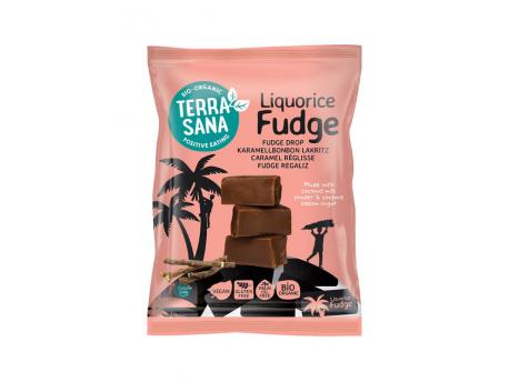 [8713576003321] Fudge Caramelo Vegano Regaliz 150 Grs. (Terrasana)